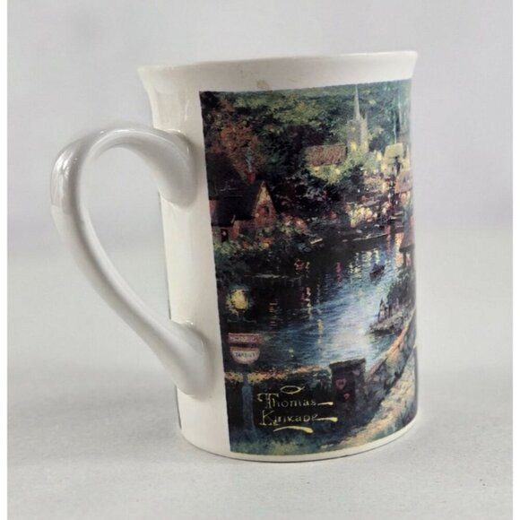 Vtg 1995 Lamplight Village Ceramic Coffee Mug 1995 Artist Thomas Kinkade - Picture 13 of 14